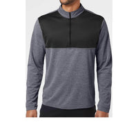 adidas Lightweight Quarter-zip Sweater in black carbon - men's sweater
