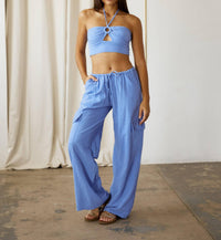 Blanco By Nature - Oversized Cargo Drawstring Pants