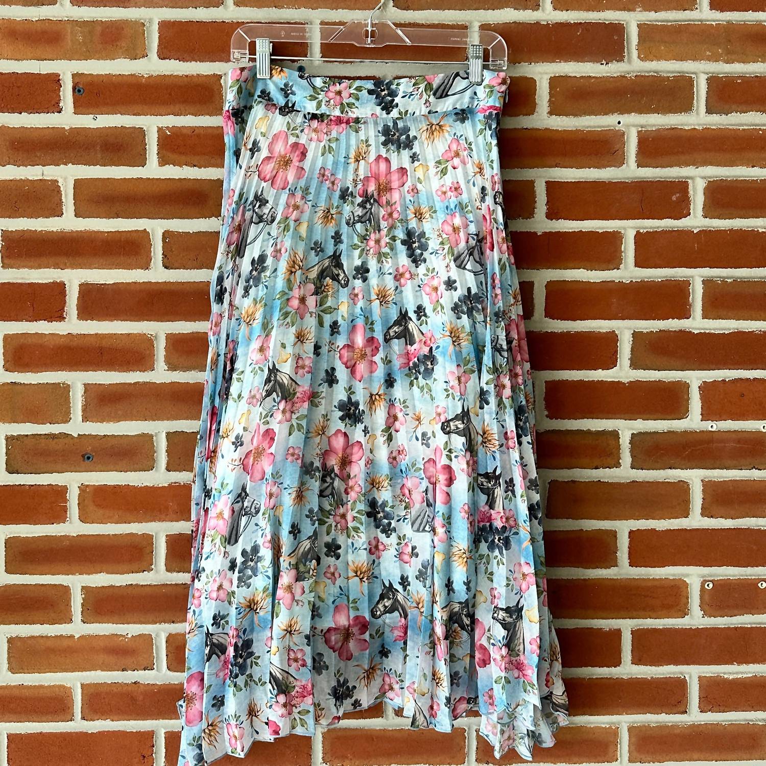TASHA POLIZZI Shila Midi Skirt in blue - women's skirt - alternate view