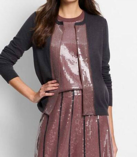 Nic + Zoe - Sequin Trimmed Cardigan