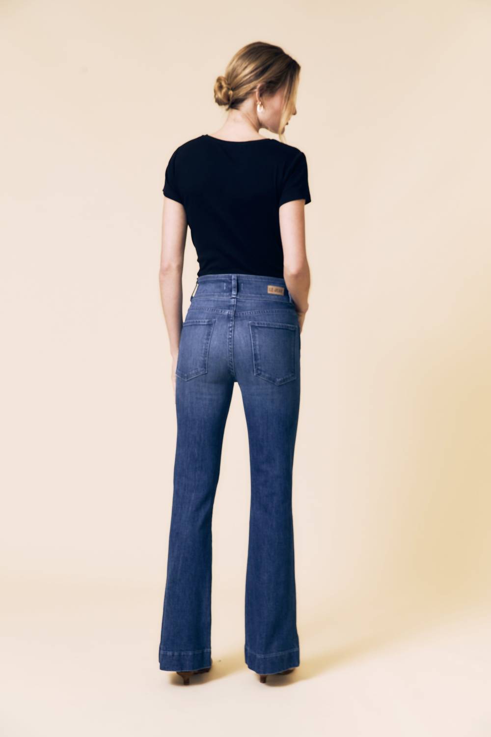 Le Jean Highline Gigi Flare Jean in london calling - women's jeans - alternate view