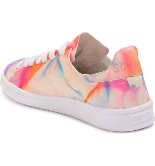 Schutz - Women's Ofelia Sneakers Tie Dye Neon Tennis Shoes