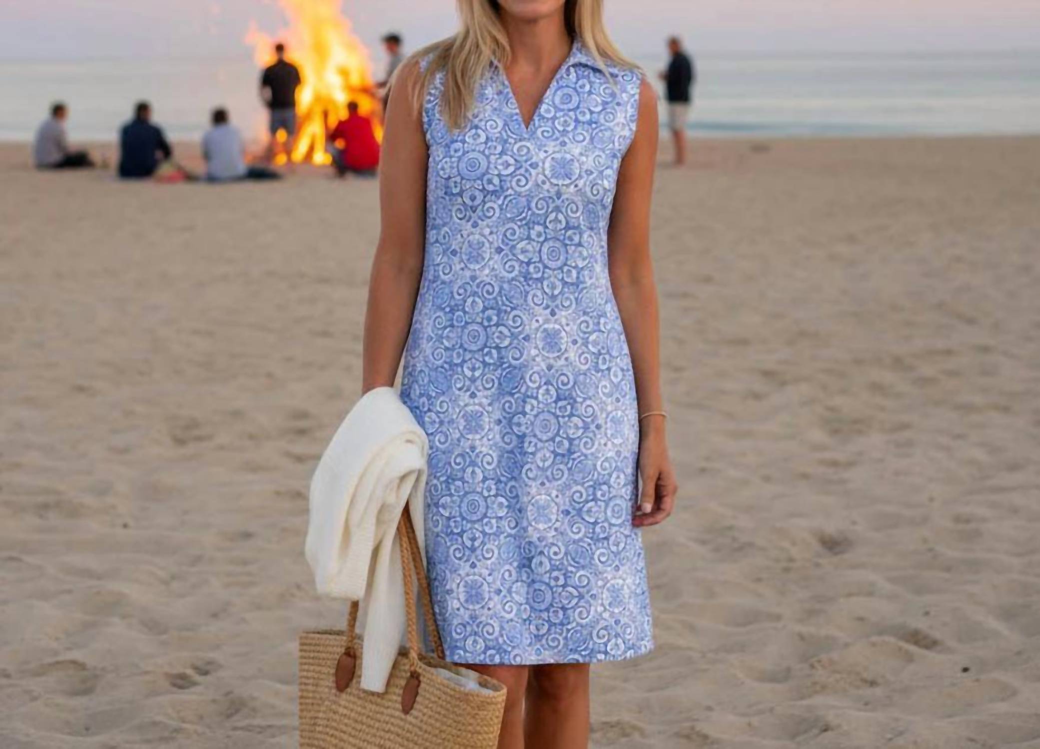 Katherine Way - St. Regis V Neck Mini Dress