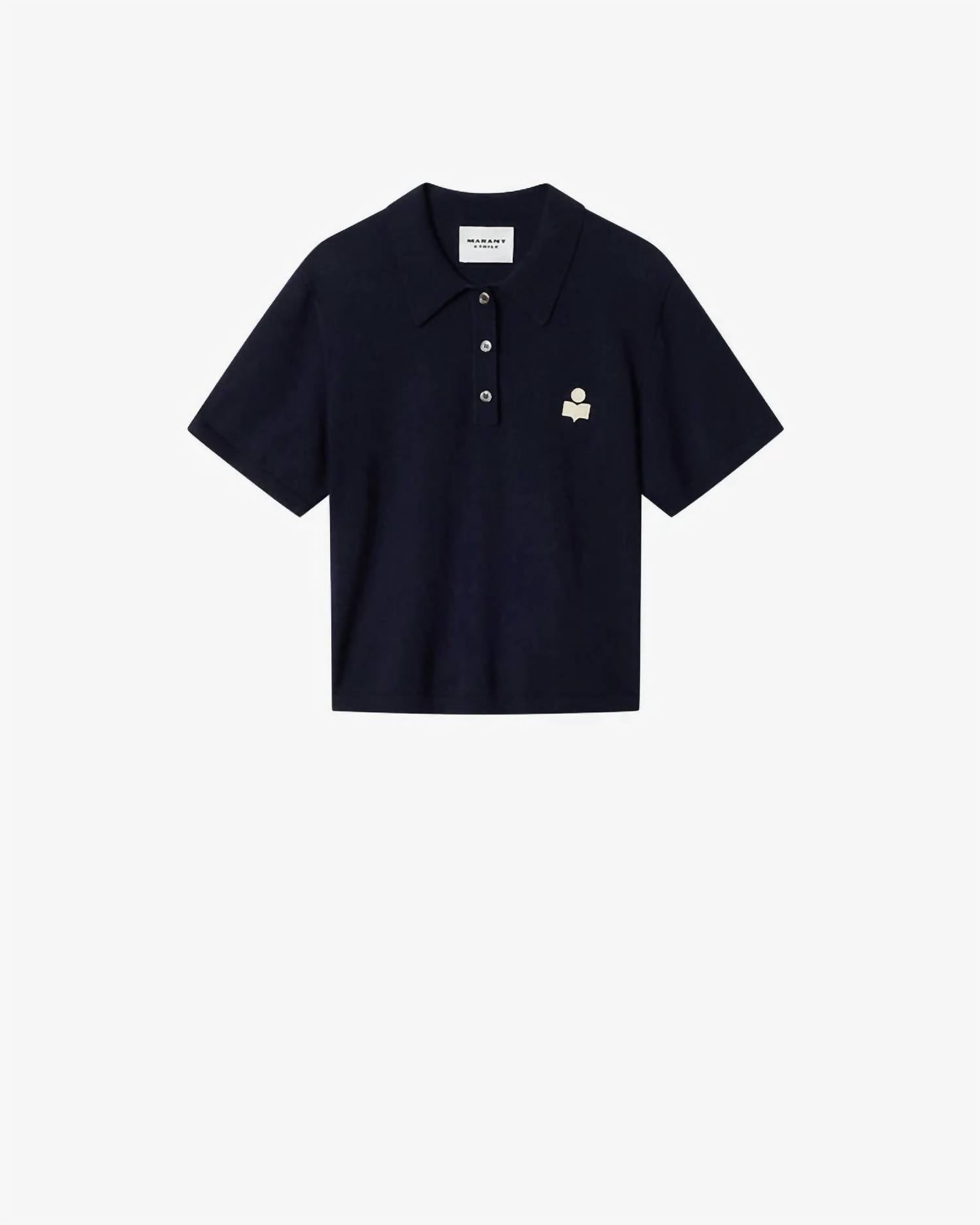 Isabel Marant - Althea Button Logo Polo Top