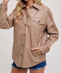 Bluivy - Luxe Vegan Leather Shacket