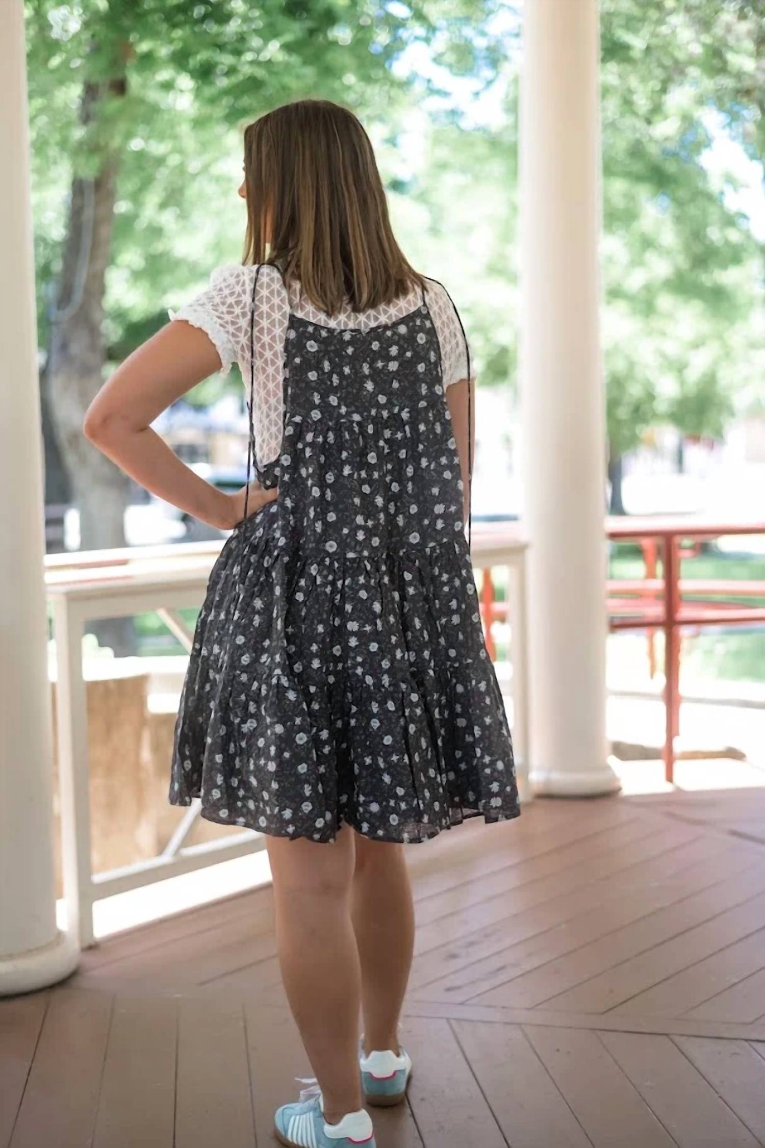 Easel - Boho Bramble Floral Dress