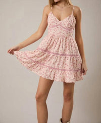 Le Lis - Sleeveless Mini Dress With Trim Detail