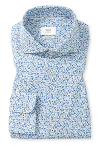 Eterna - Floral Print Modern Fit Cutaway Collar Shirt