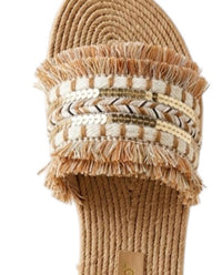 Bamboo Women's Cancun Slide in peach - women's sandal - detail view