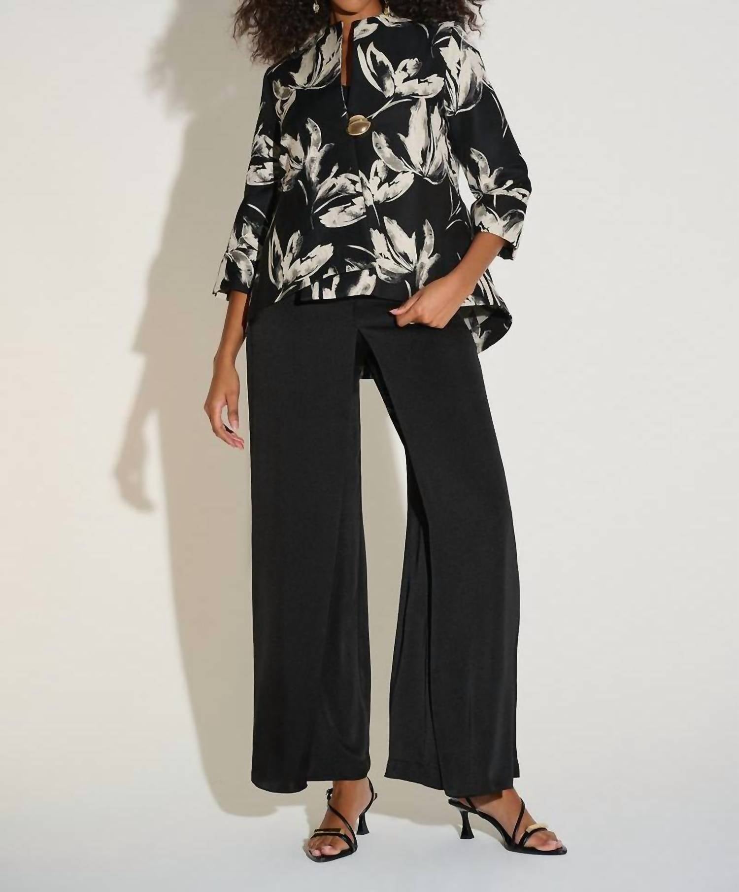Joseph Ribkoff - Jacquard Floral Jacket