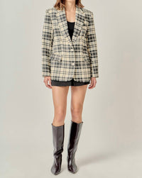 English Factory - Carrie Plaid Blazer