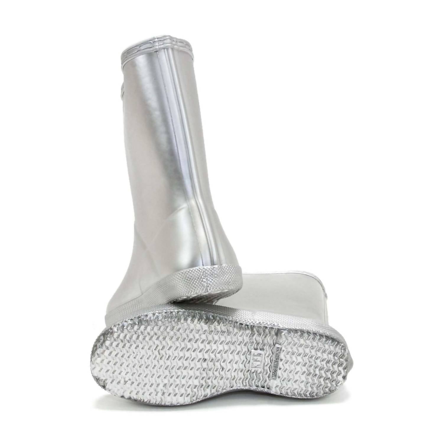 HUNTER Boys First Classic Metallic Rain Boots in silver - kids' shoe - view 7