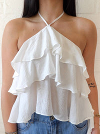 Pretty Garbage - The Bori Frill Halter Top