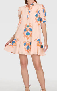 Livro Liv Mini Dress in pink sands - women's dress