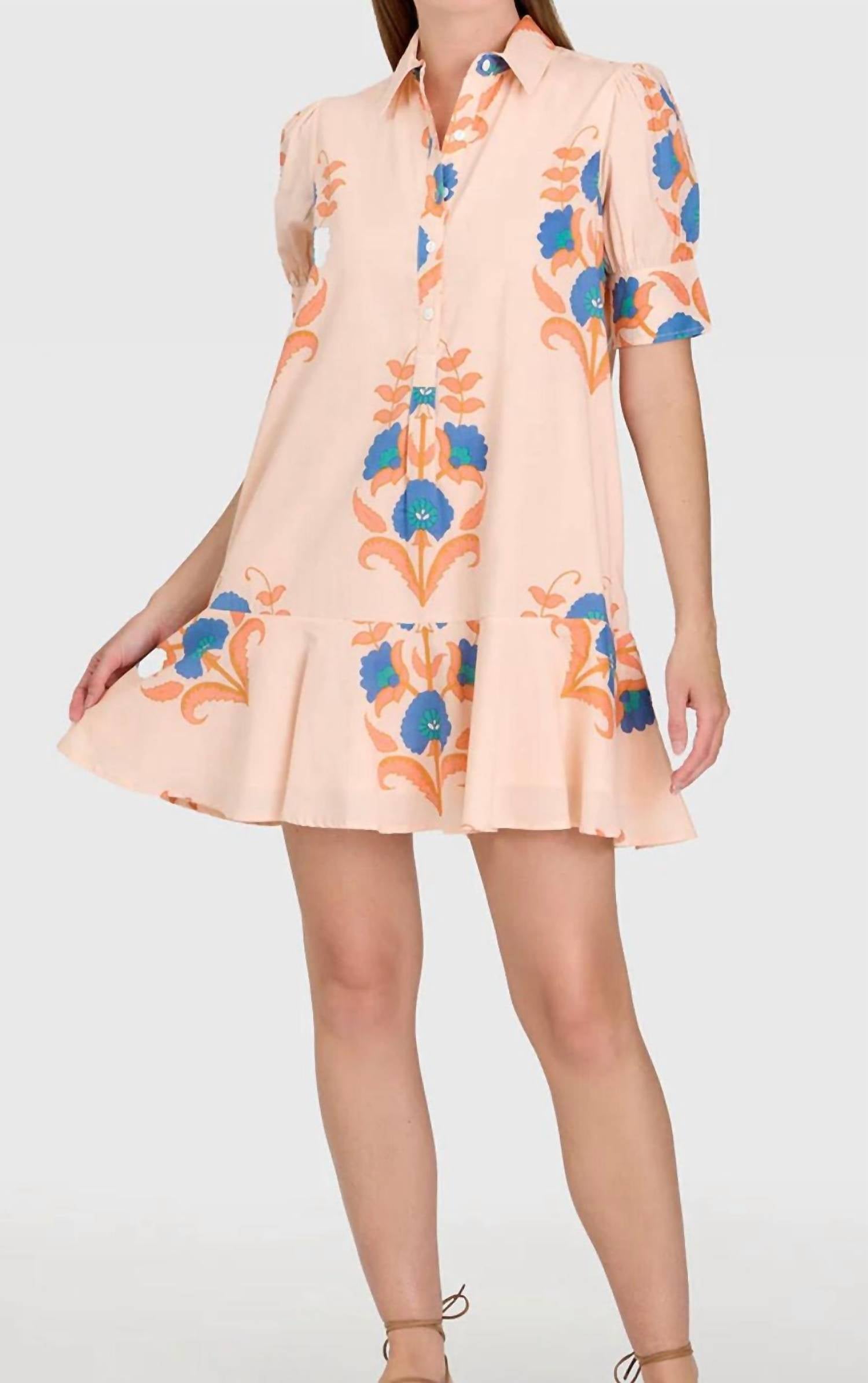 Livro Liv Mini Dress in pink sands - women's dress