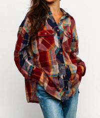 KORI Checkmate Colorblock Shirt in red - women's shirt - view 4