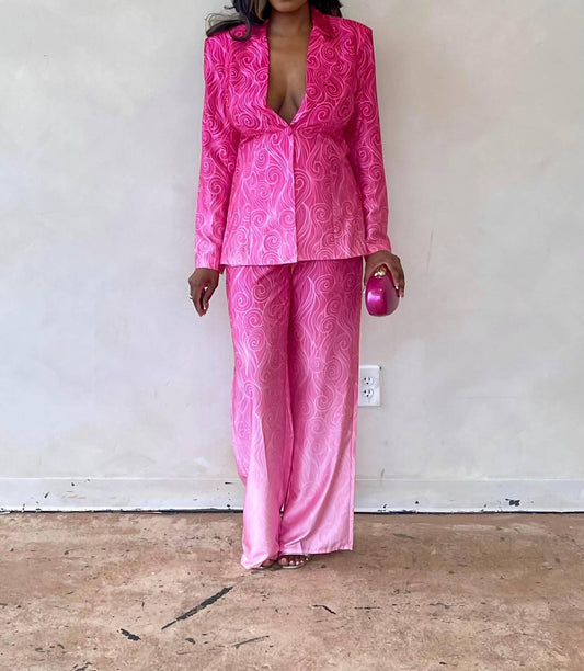 The Sang - She E O Ombre Blazer Pant Suit Set