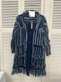 Samuel Dong - Women's Denim Fringe Coat