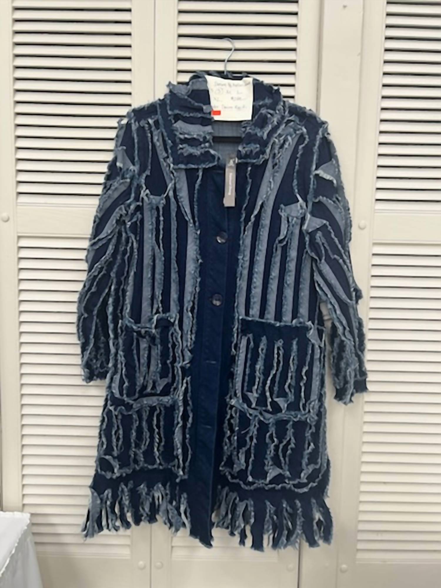 Samuel Dong - Women's Denim Fringe Coat