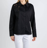 Leo & Ugo - Beaded Flower Button Down Shirt