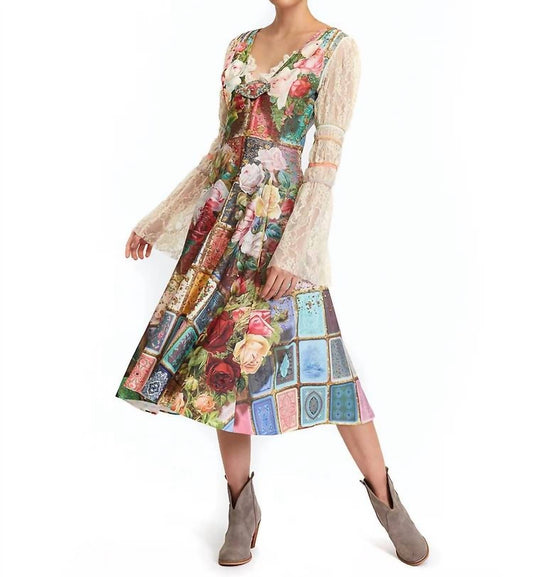 Fortune In Flowerland Midi Dress