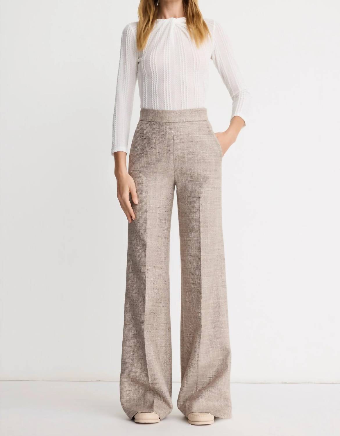 Smythe - High Rise Wide Leg Pants