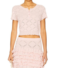 Loveshackfancy - Lilifred Cropped Cardigan Top