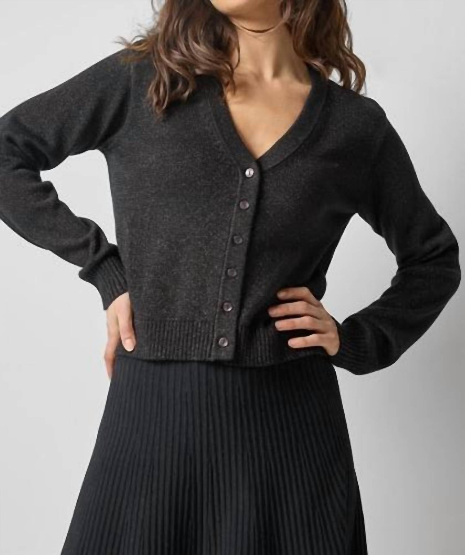 Lilla P - V Neck Sparkle Cardigan