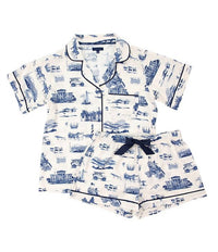 Katie Kime - Nc Toile Pajama Shorts Set