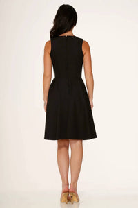 Orchid Bloom - Embroidery Swing Dress