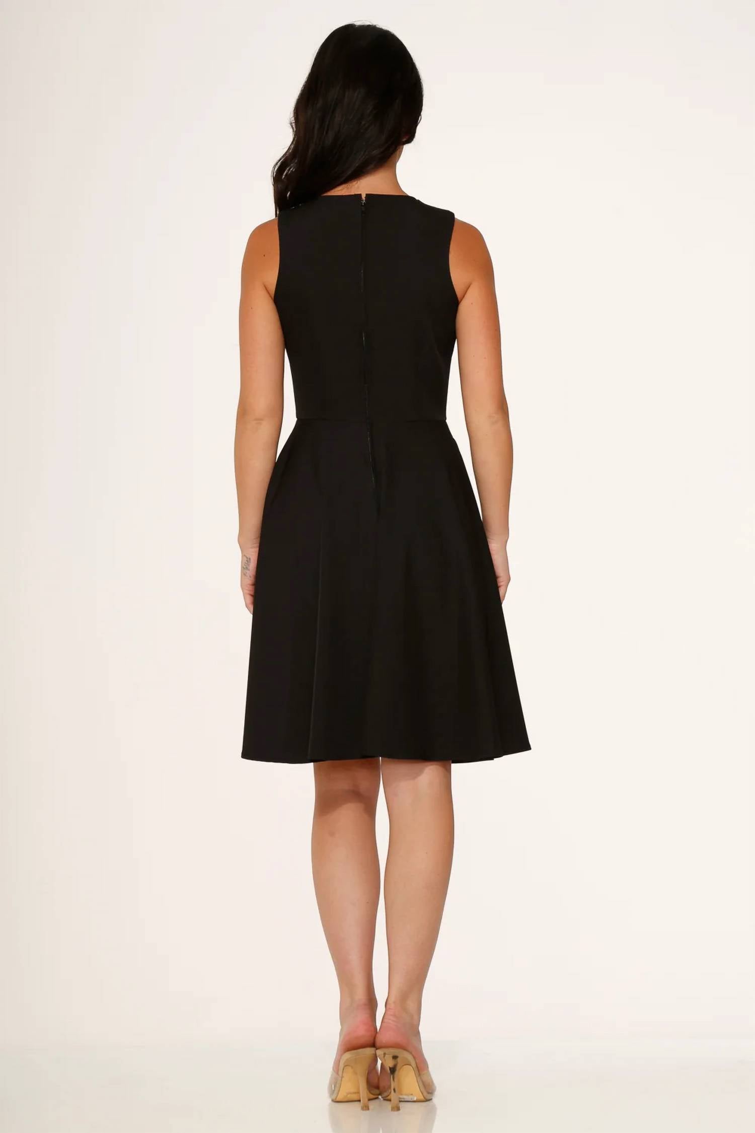 Orchid Bloom - Embroidery Swing Dress