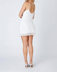 Cotton Candy La - Lace Ruffle Mini Dress