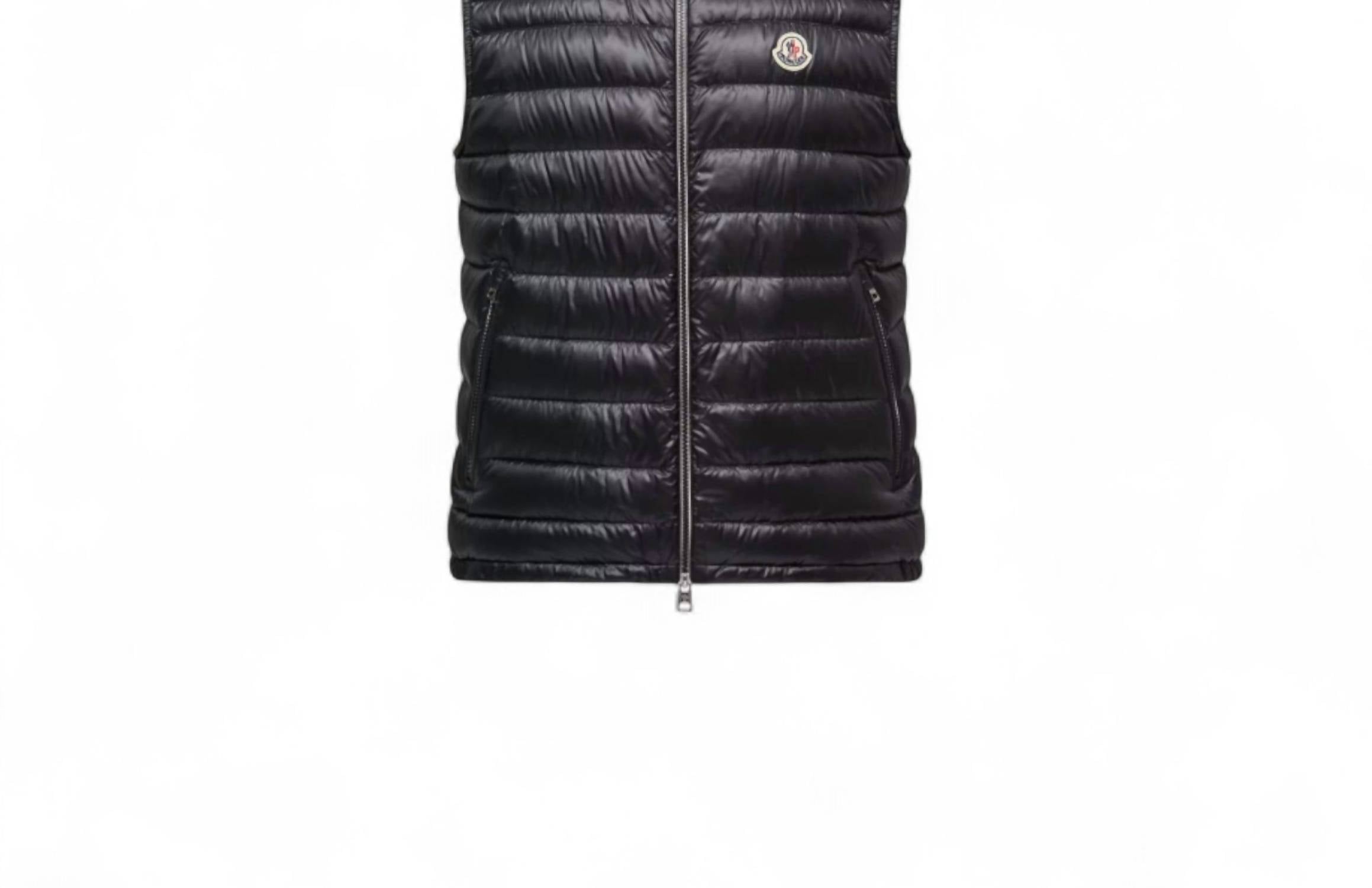 Moncler Orant Hooded Down Vest in black - men's item - view 5