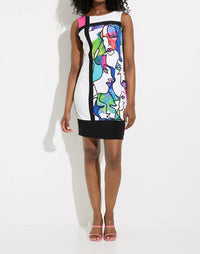 Joseph Ribkoff - Face Print Sheath Dress