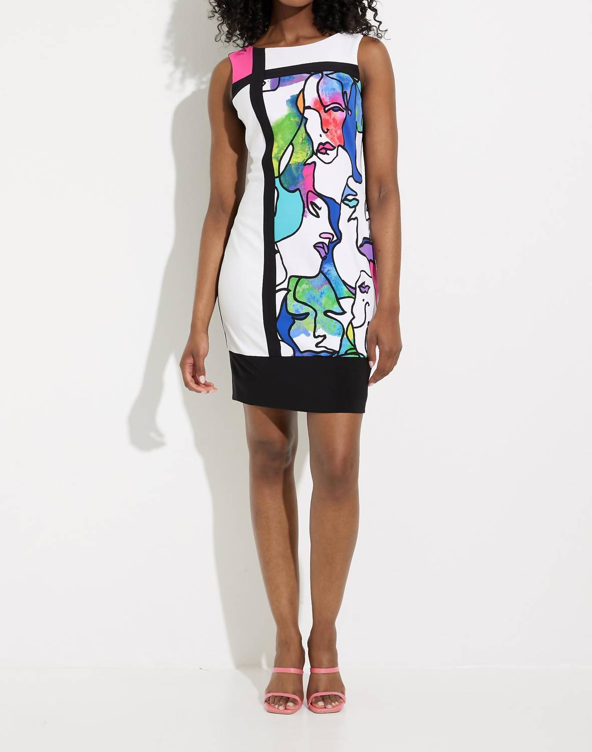 Joseph Ribkoff - Face Print Sheath Dress