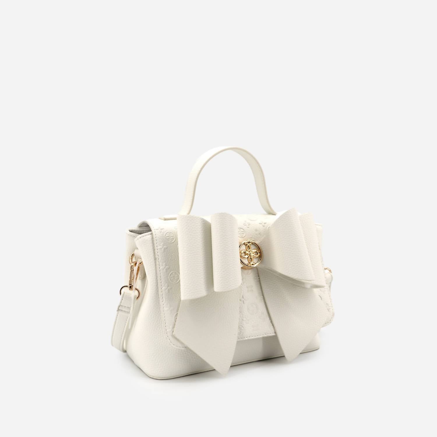 Like Dreams - Women's Crossi Bow Embossed Small Crossbody Bag