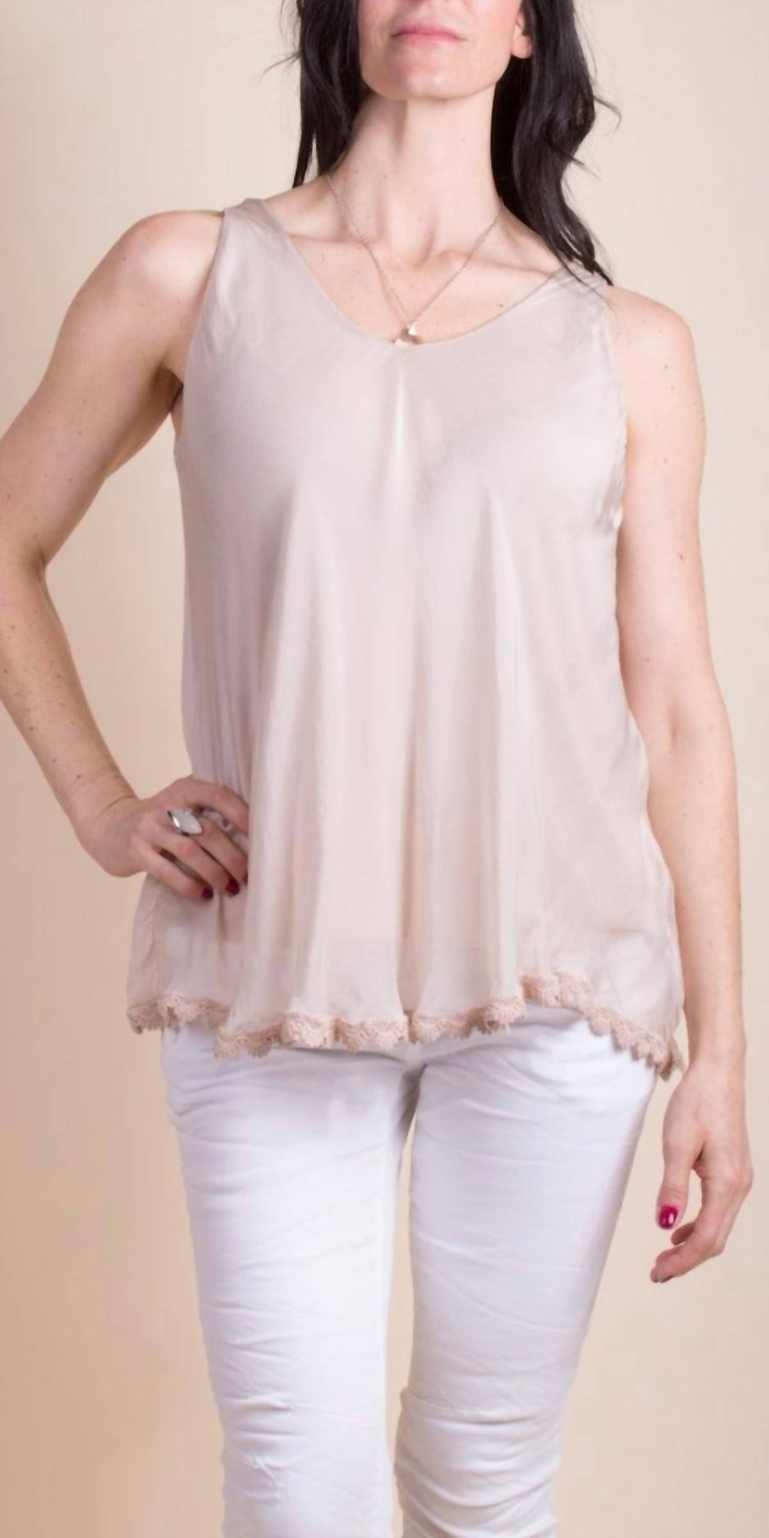 Gigi Moda - Carino Silk Sleeveless Top