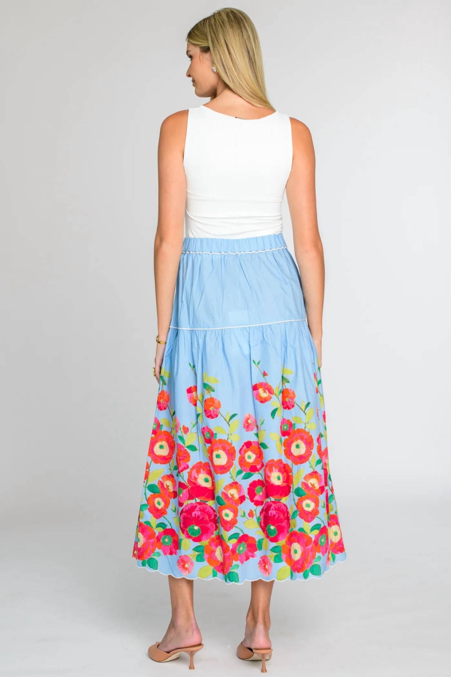 Elizabeth James The Label - Phoebe Midi Skirt