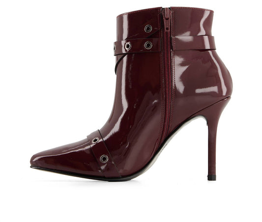 Andrea - Women's Stiletto Riveted Strap Fashion Booties
