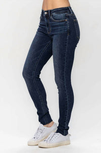 Judy Blue - Women's Matilda Mid Rise Vintage Raw Hem Skinny