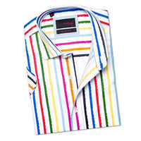 Eight X - Wet Paint Short Sleeve Button Down Shirt