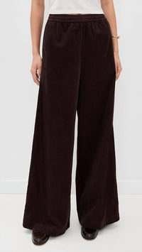 Atm - Corduroy Wide Leg Pull On Pant