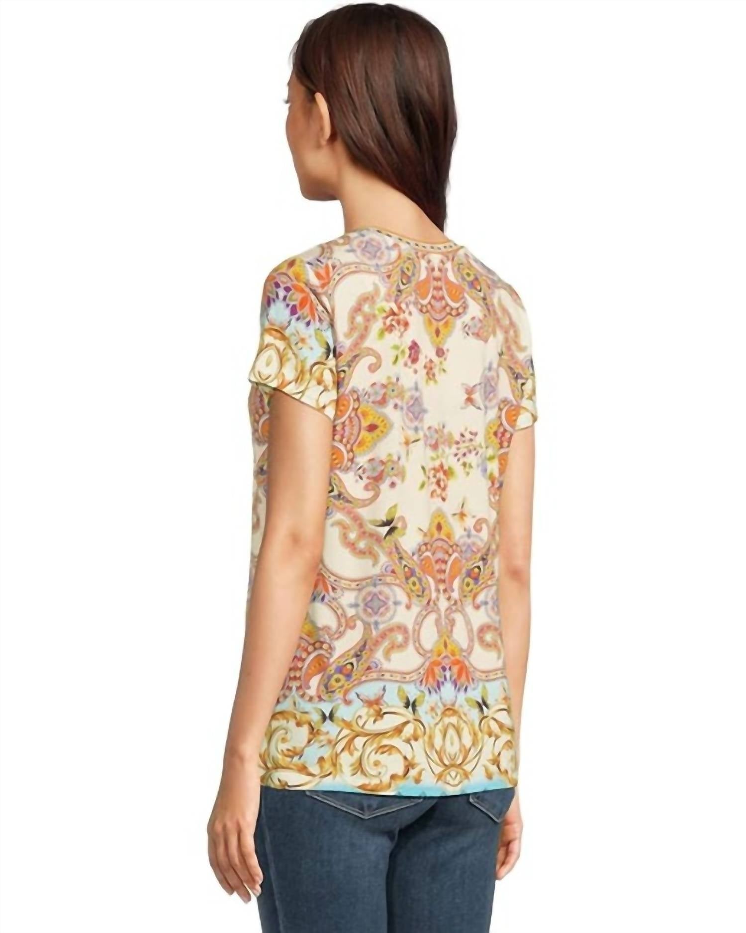 Johnny Was - JANIE FAVORITE SHORT SLEEVE V-NECK