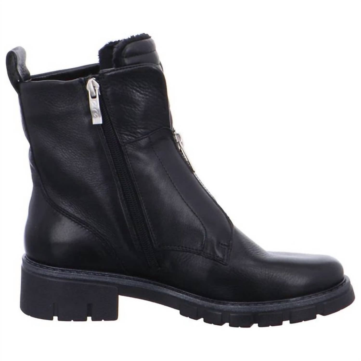 Ara Women's Dover Leather Booties in black - women's shoe - alternate view