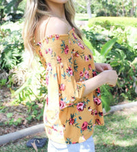 Ricki'S - Off Shoulder Shirred Floral Top