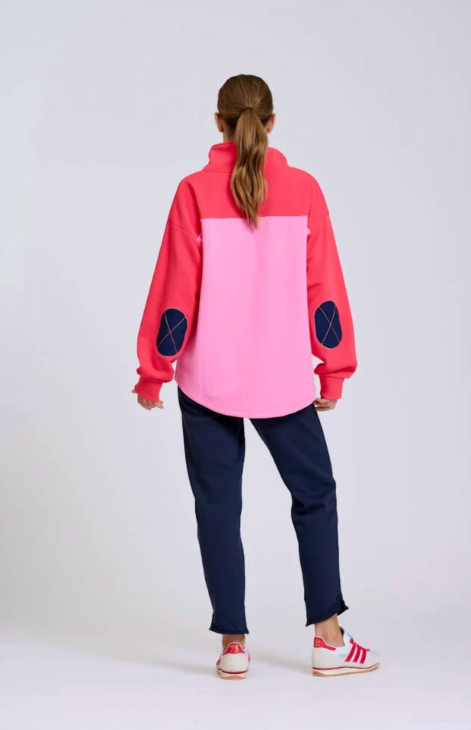 Shirty - Colorblock Long Sleeve Sweatshirt
