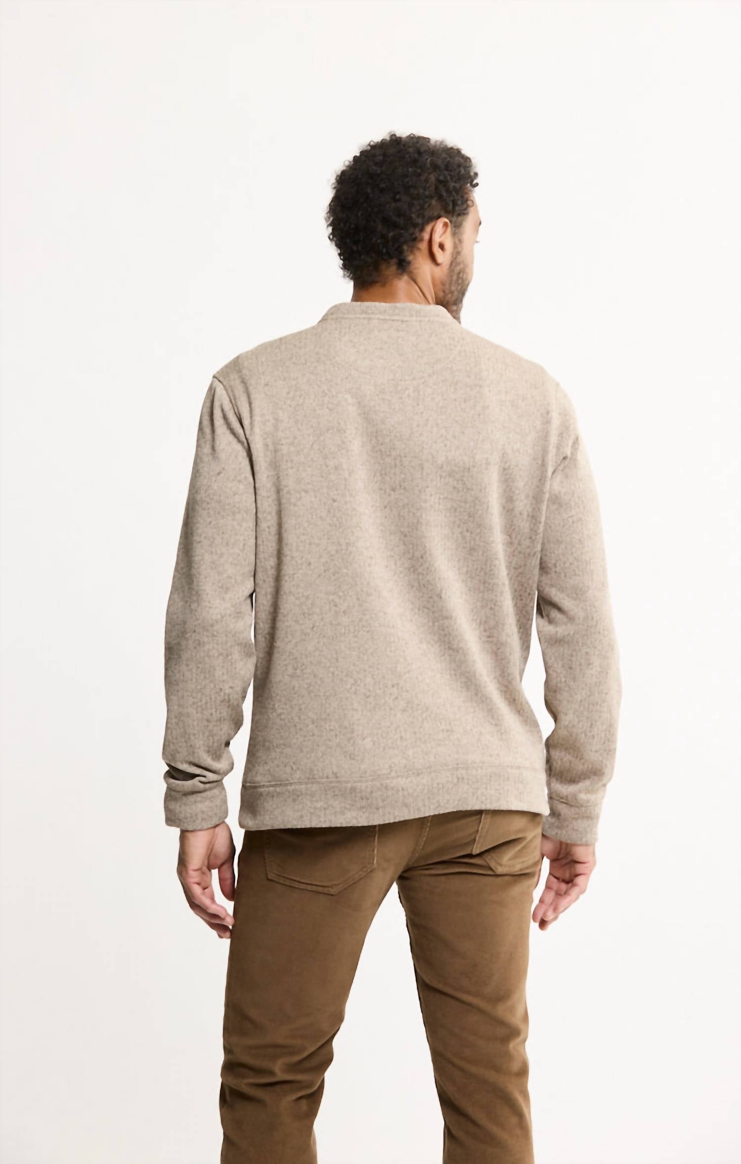 Jachs New York - Stretch Fleece Crewneck Sweater