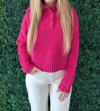 Lili Sidonio - Chunky Varsity Collar Sweater