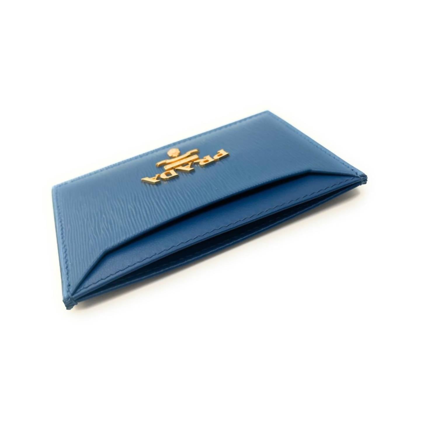 Prada - Women's Vitello Move Leather Small Card Case Wallet