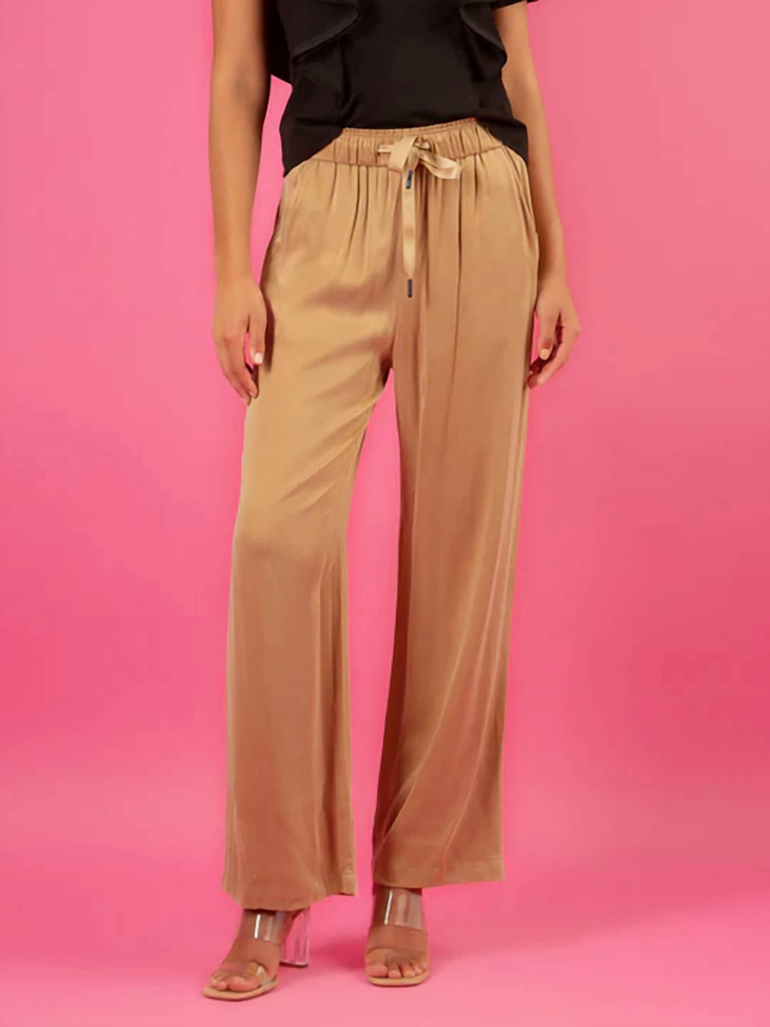 Jessie Liu - Cupro Relaxed Pant